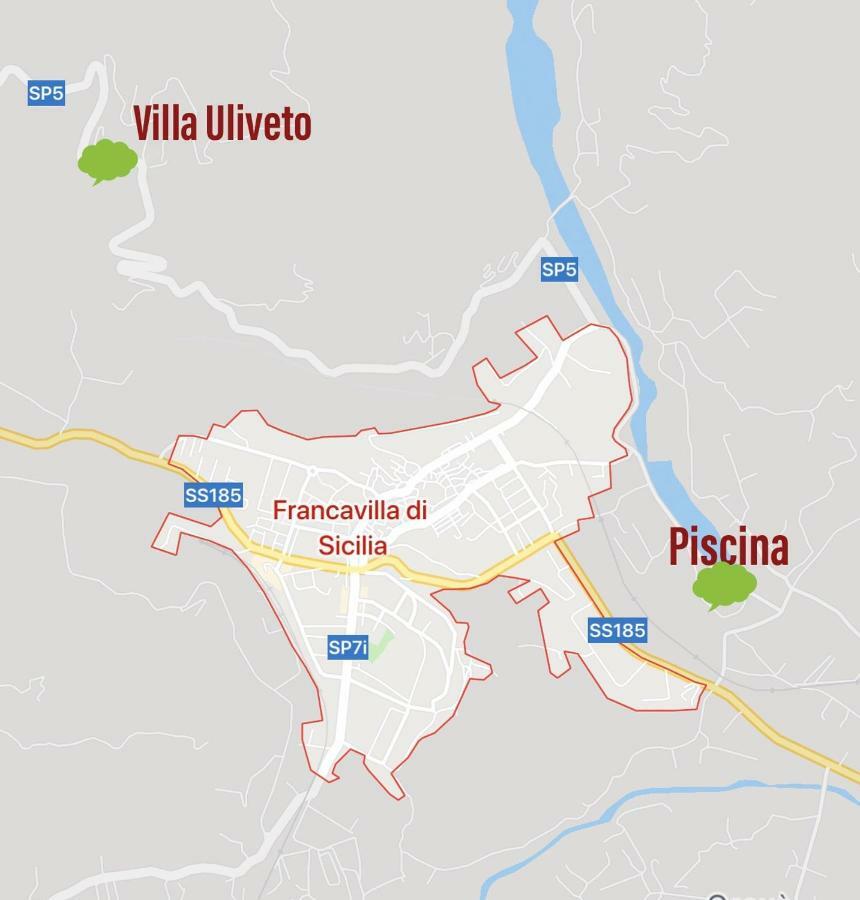 Villa Uliveto Francavilla di Sicilia Eksteriør bilde